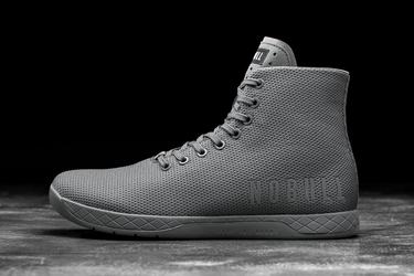 Nobull Superfabric High-Top Men's Trainers Dark Grey | Australia (DB4568)